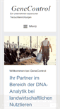 Mobile Screenshot of genecontrol.de